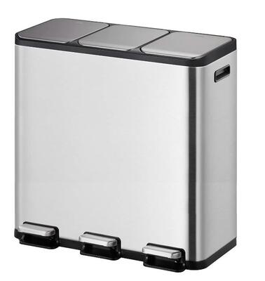 Balde com Pedal 15+15+15L Inox EKO EcoCasa Splitted